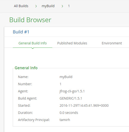 JFrog CLI在Artifactory中构建信息